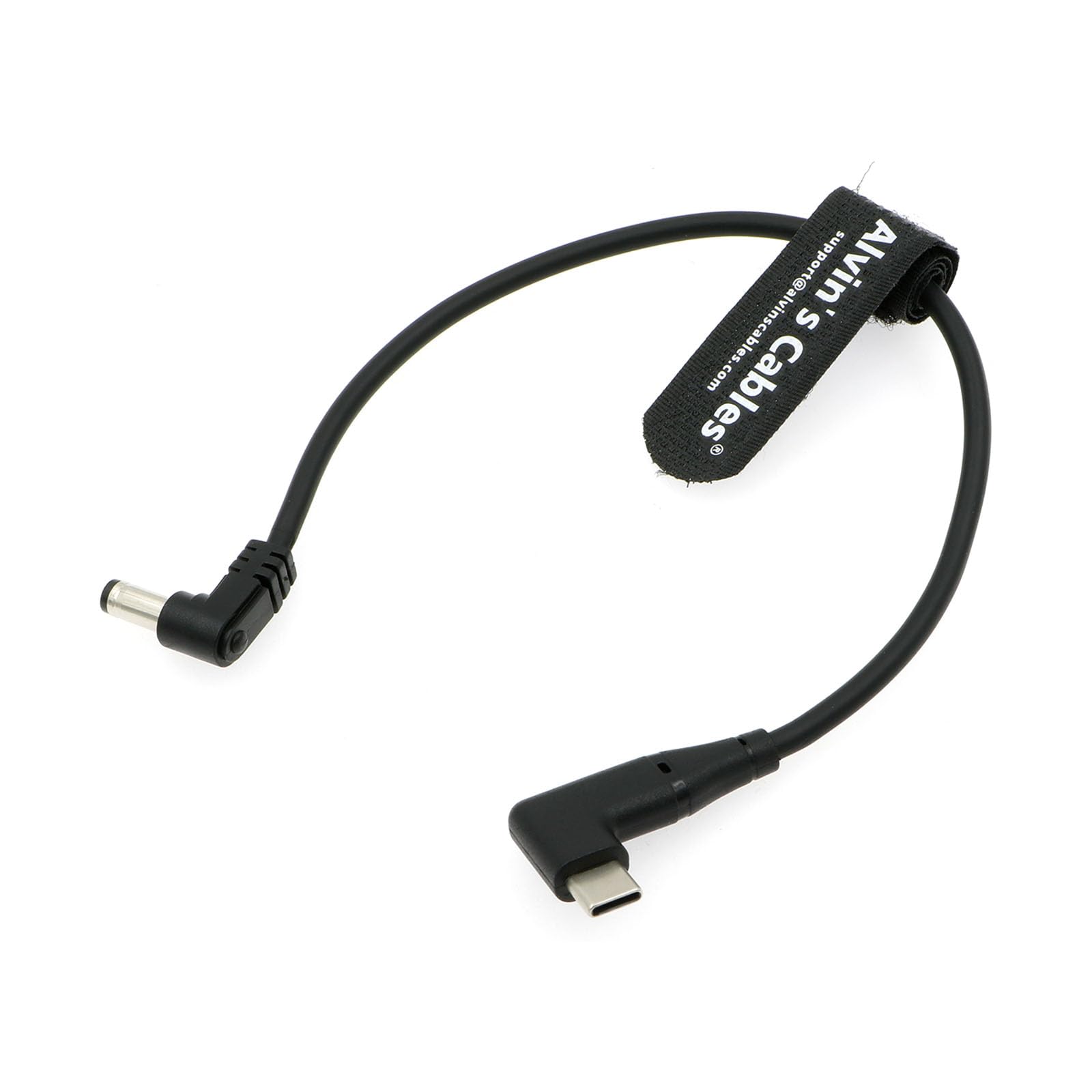 Cavo Di Alimentazione USB-C PD A DC 5.5x2.5mm Angolo Retto – 30 Cm Per Blackmagic Video Assist, Atomos Shogun, SmallHD, Feelworld
