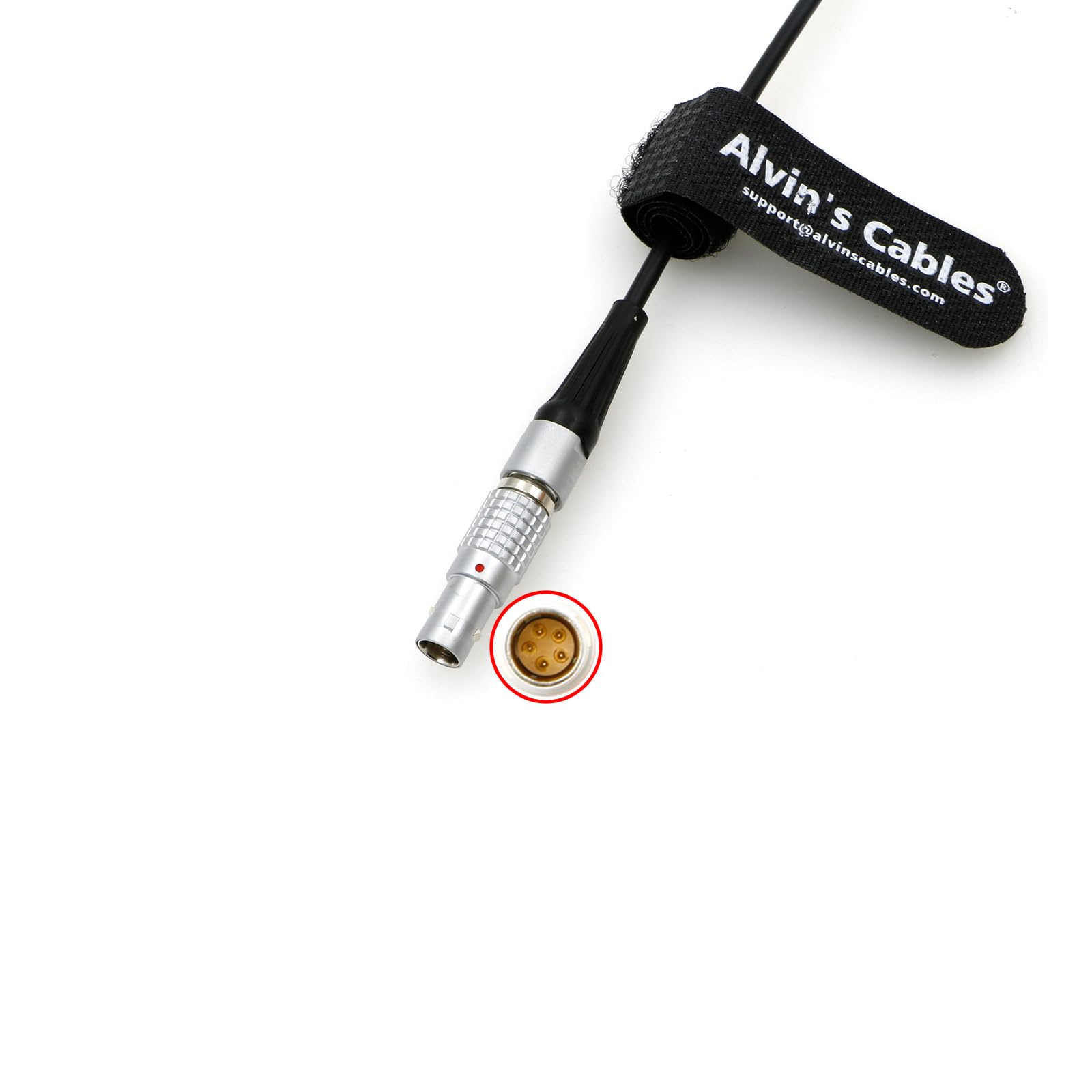Alvin&#39;s Cables 5 Pin to Micro 3 Pin Timecode Cable for Wisycom MTP60 Transmitter| Zaxcom ZFR 400 from Sound Devices 45cm| 18inches
