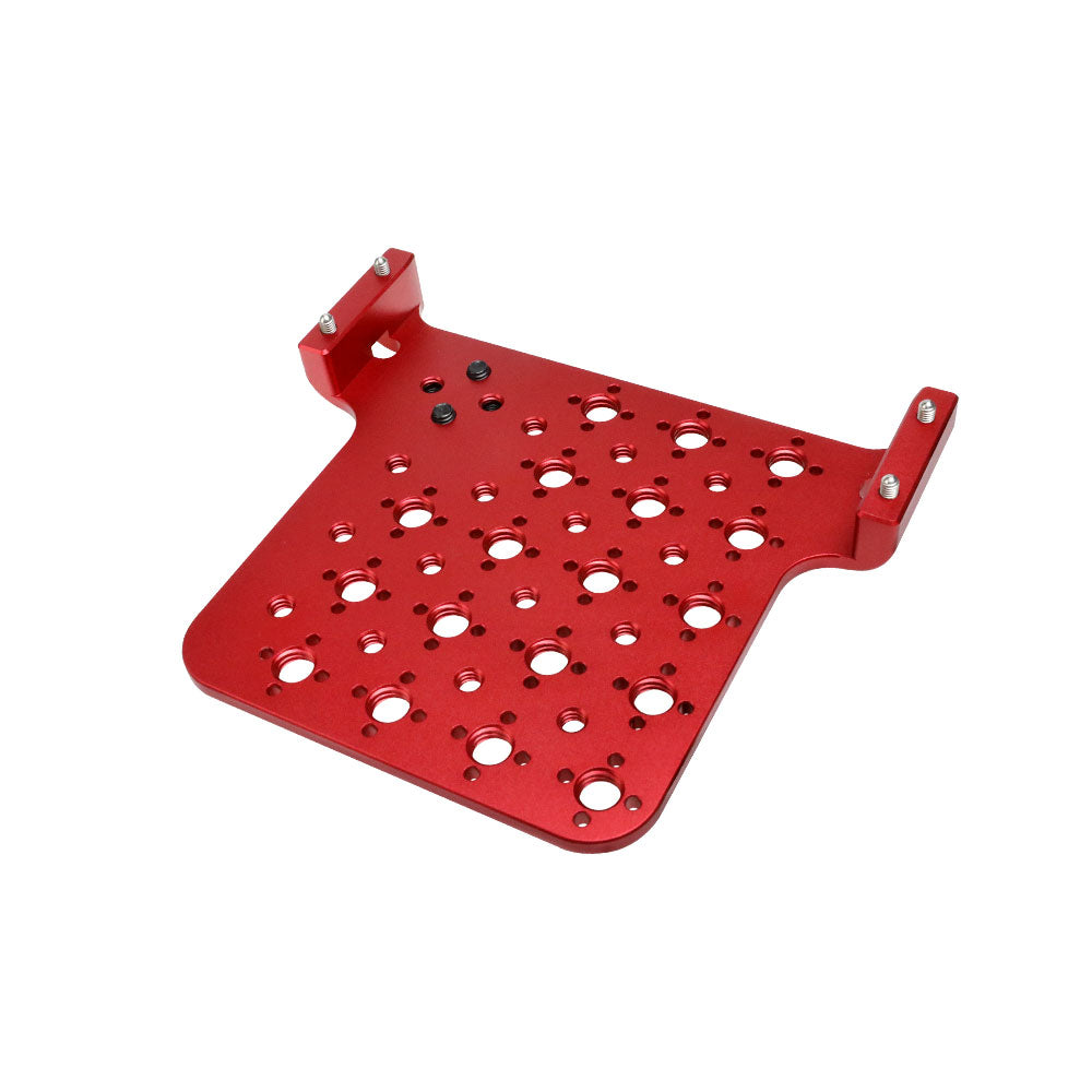 Alvins 3 Side Extension Bracket Camera Shoe Mount for ARRI Alexa Mini Expansion Side Panel Camera Mounting Cheese Plate with M6 3/8&quot;-16 1/4&quot;-20 Thread, Red