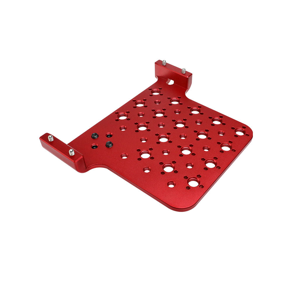 Alvins 3 Side Extension Bracket Camera Shoe Mount for ARRI Alexa Mini Expansion Side Panel Camera Mounting Cheese Plate with M6 3/8&quot;-16 1/4&quot;-20 Thread, Red