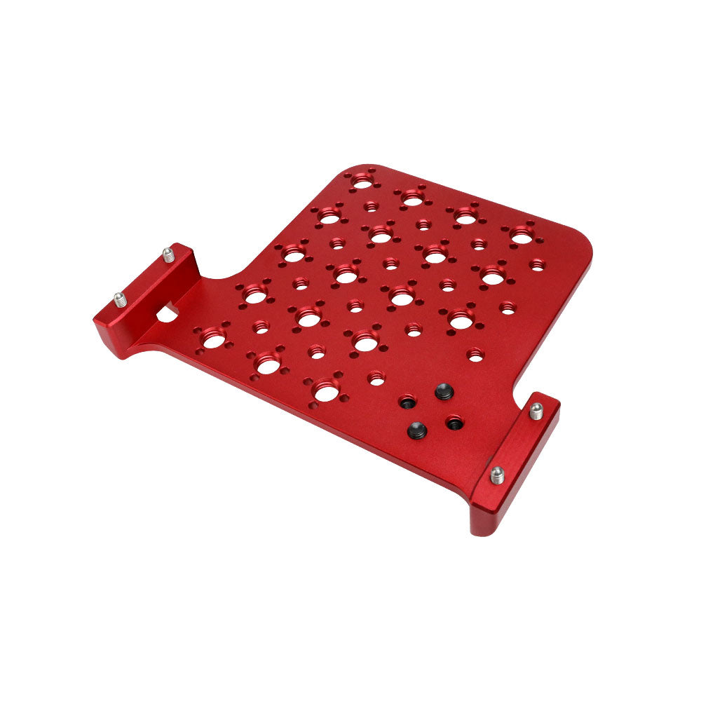 Alvins 3 Side Extension Bracket Camera Shoe Mount for ARRI Alexa Mini Expansion Side Panel Camera Mounting Cheese Plate with M6 3/8&quot;-16 1/4&quot;-20 Thread, Red