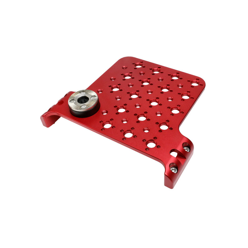 Alvins 3 Side Extension Bracket Camera Shoe Mount for ARRI Alexa Mini Expansion Side Panel Camera Mounting Cheese Plate with M6 3/8&quot;-16 1/4&quot;-20 Thread, Red