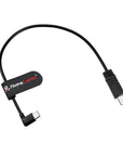 Alvin's Cables Multi-USB to USB-C Control Cable for DJI SC2| RS2| RS3| SC| RS3 Mini, Right Angle Type-C to Multi USB Run Stop Cable for Sony A6300 A6400 A7M3 A7M4 A7R3 A7R4 A7S3 A6500