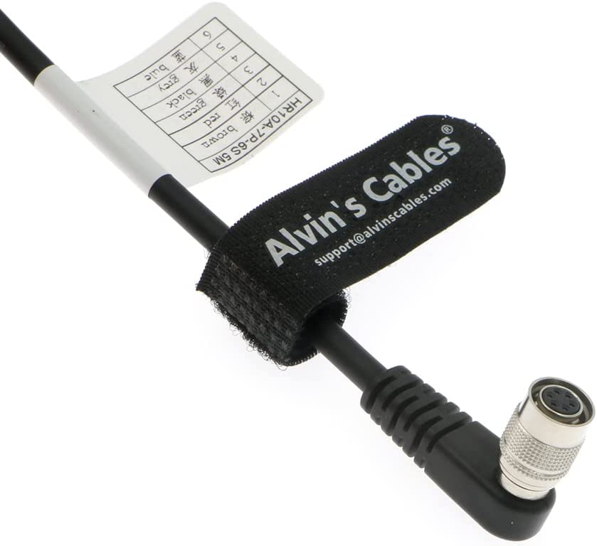 Alvin’s Cable Hirose 6 Pin Female HR10A-7P-6S to Flying Lead Power I/O Cable for Basler GIGE AVT for Sony CCD Camera
