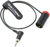 Low-Profile Audio-Cable for Sennheiser-EK-2000 XLR 3-Pin Male to Locking-3.5mm-TRS Right-angle Balanced Cable for Sound Devices 633 688 Zaxcom Zoom Alvin's Cables Blue/Red