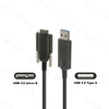 Alvin’s Cables USB 3.0 zu Micro-B Glasfaser-Datenkabel für Basler ACE Kamera Micro-B Feststellschrauben zu Typ-A abgeschirmtes Kabel für Industriekamera 10M|32.8ft