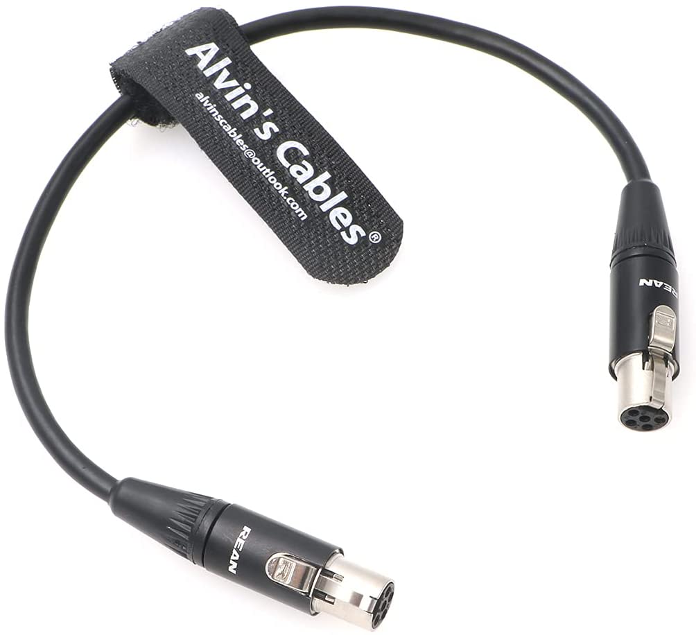 Ta5f to Ta5f Mini XLR 5 Pin Female Audio Cable for Zaxcom Nova Mixer to Lectrosonics UHF Receiver Alvin’s Cables