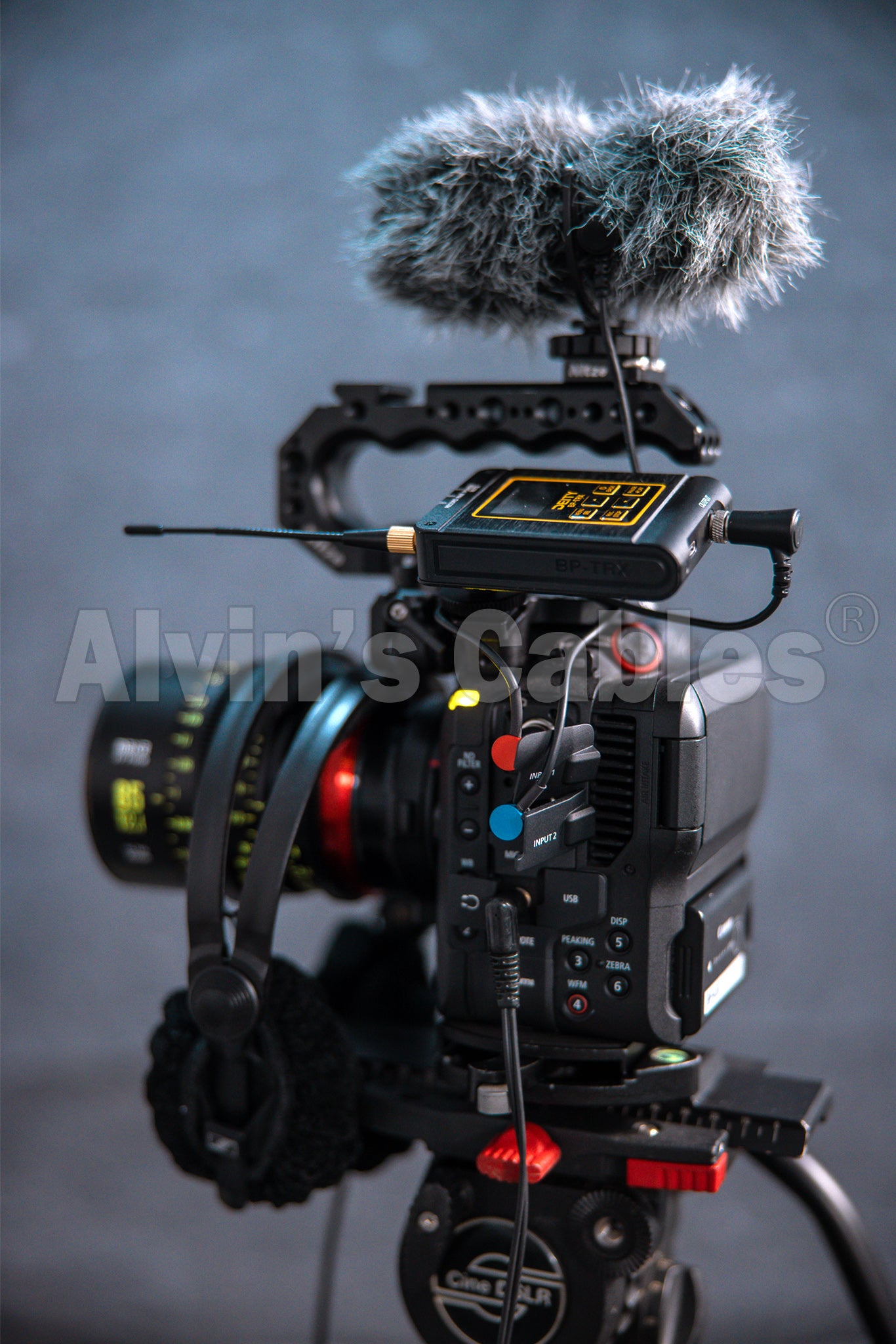 Alvin&#39;s Cables Low-Profile TA3M Mini-XLR 3-Pin Male to 3.5mm-TRS-Locking Audio-Cable for Canon-EOS-C70 from Deity BP-TRX Sennheiser-EK-100 G4|G3 20cm|8inches Black|Red|Blue