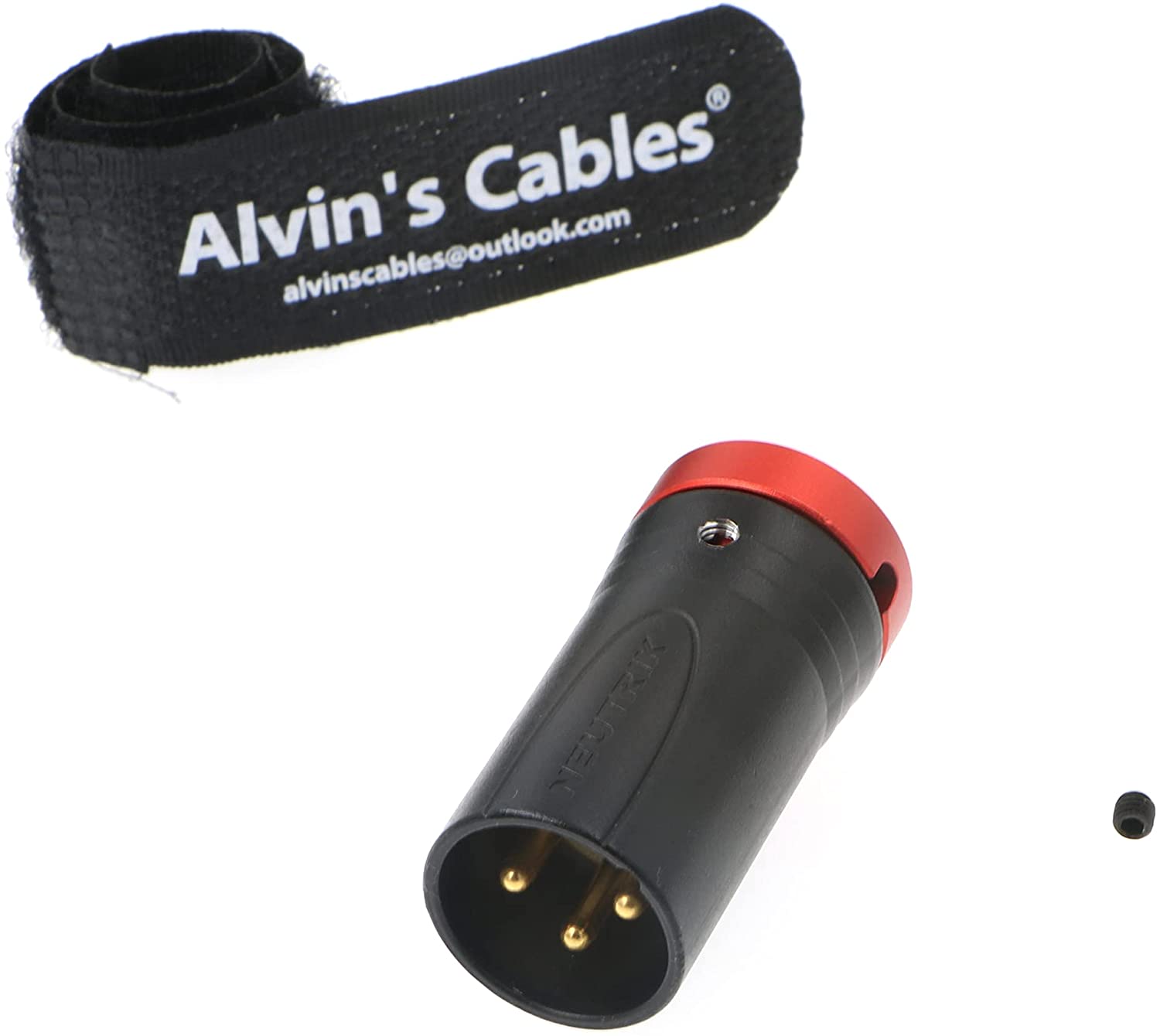 Low-Profile XLR 3 Pin Male Connector Original Plug for Audio Devices Alvin’s Cables Blue/Red/Green/Black