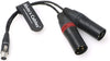 Ta5f to Dual XLR 3-Pin Male Audio-Cable for Lectrosonics-DCHR-Receiver to Sony-Fs700 Alvin’s Cables