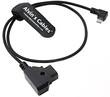 Motor-Power-Kabel für Tilta-Nucleus-Nano Micro-USB rechtwinklig zu D-Tap Alvin's Kabeln