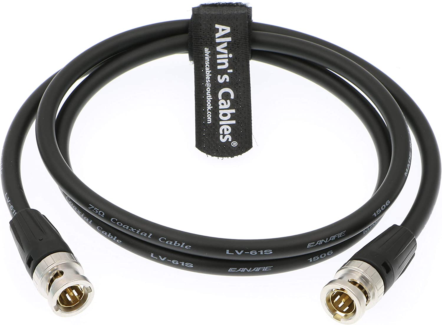 Alvin's Cables 12G HD SDI Video Koaxialkabel BNC Stecker auf Stecker für 4K Videokamera