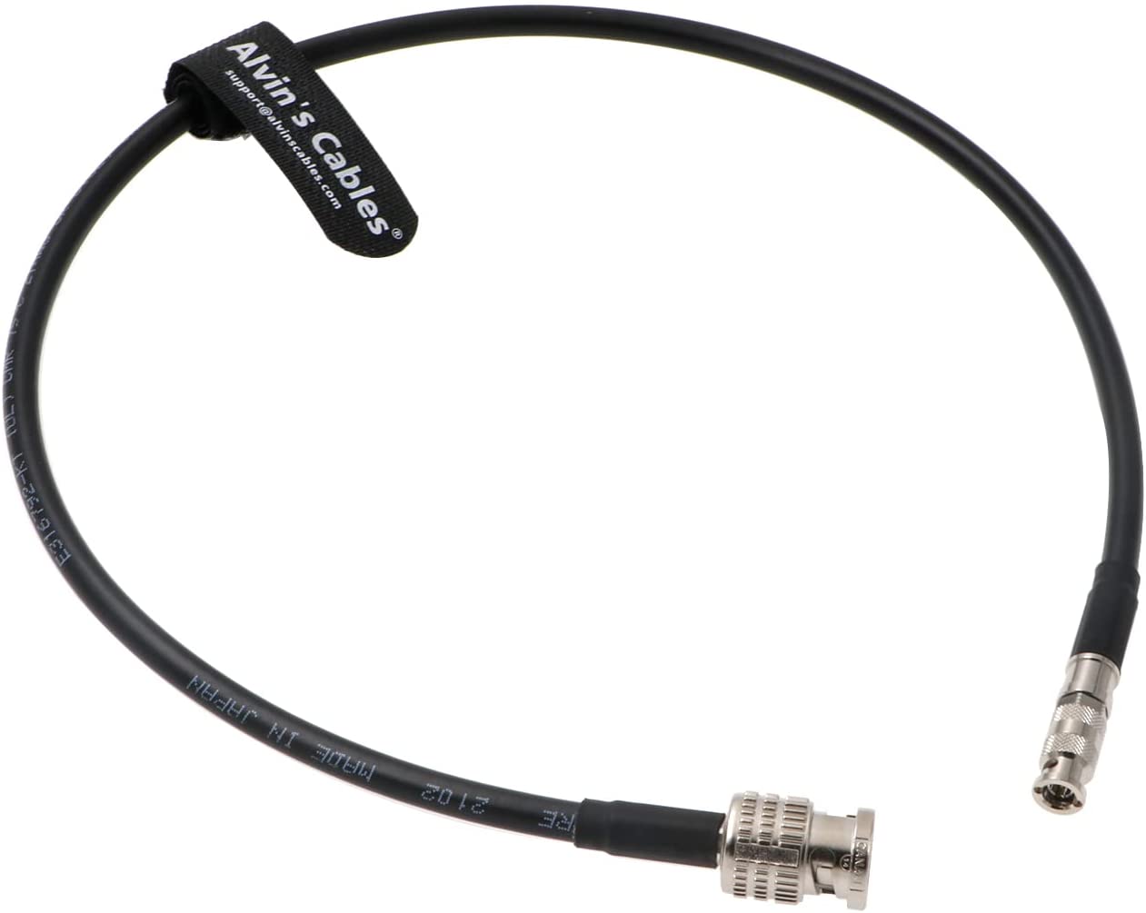 Alvin&#39;s Cables Micro BNC Male High Density BNC to BNC Male HD SDI Coaxial Cable for Blackmagic Video Assist 75 Ohm