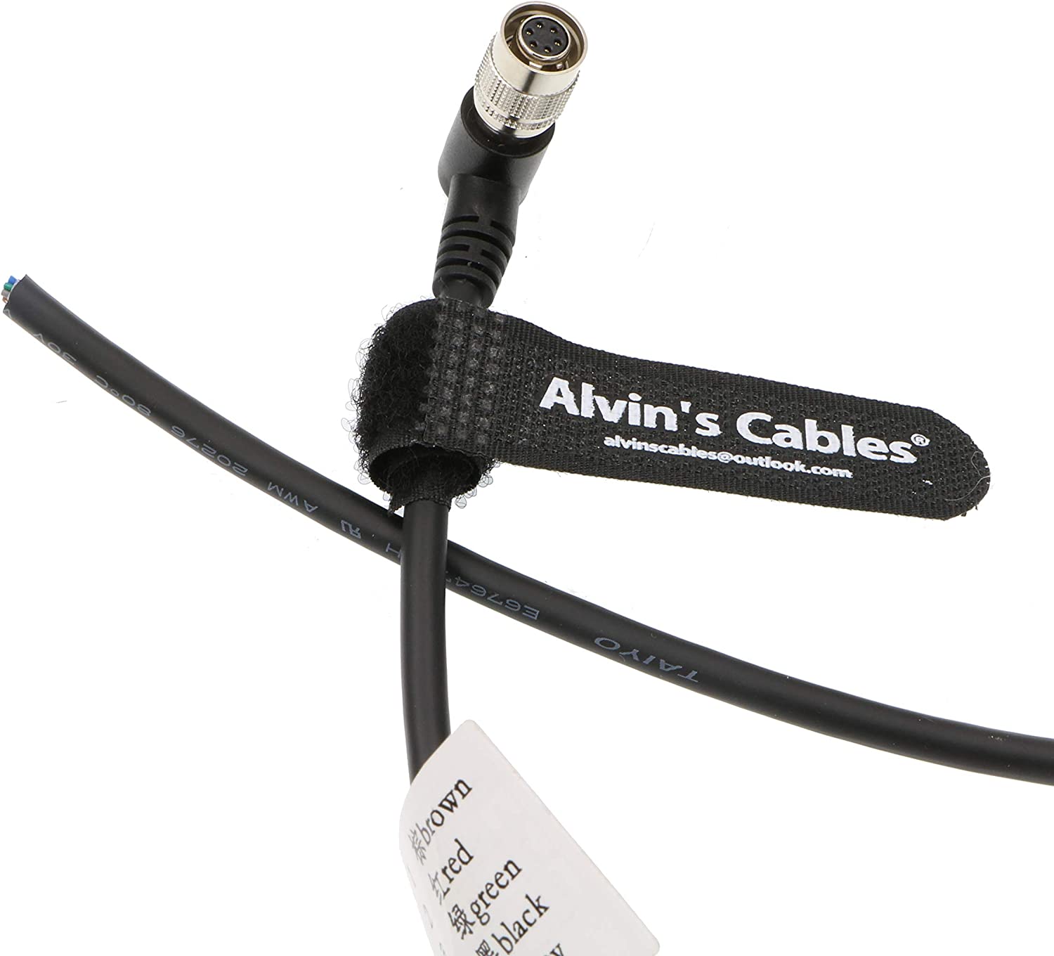 Alvin’s Cable Hirose 6 Pin Female HR10A-7P-6S to Flying Lead Power I/O Cable for Basler GIGE AVT for Sony CCD Camera