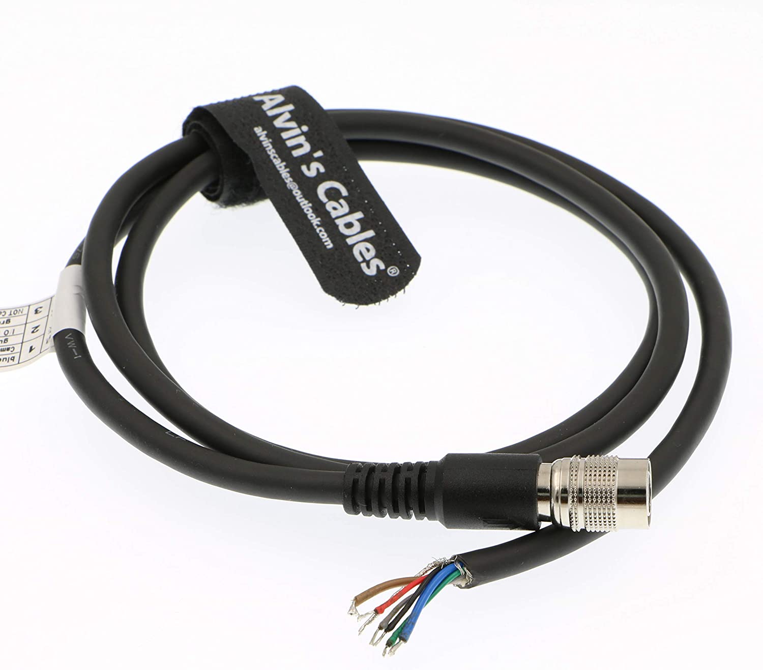 Alvin’s Cable Hirose 6 Pin Female HR10A-7P-6S to Flying Lead Power I/O Cable for Basler GIGE AVT for Sony CCD Camera