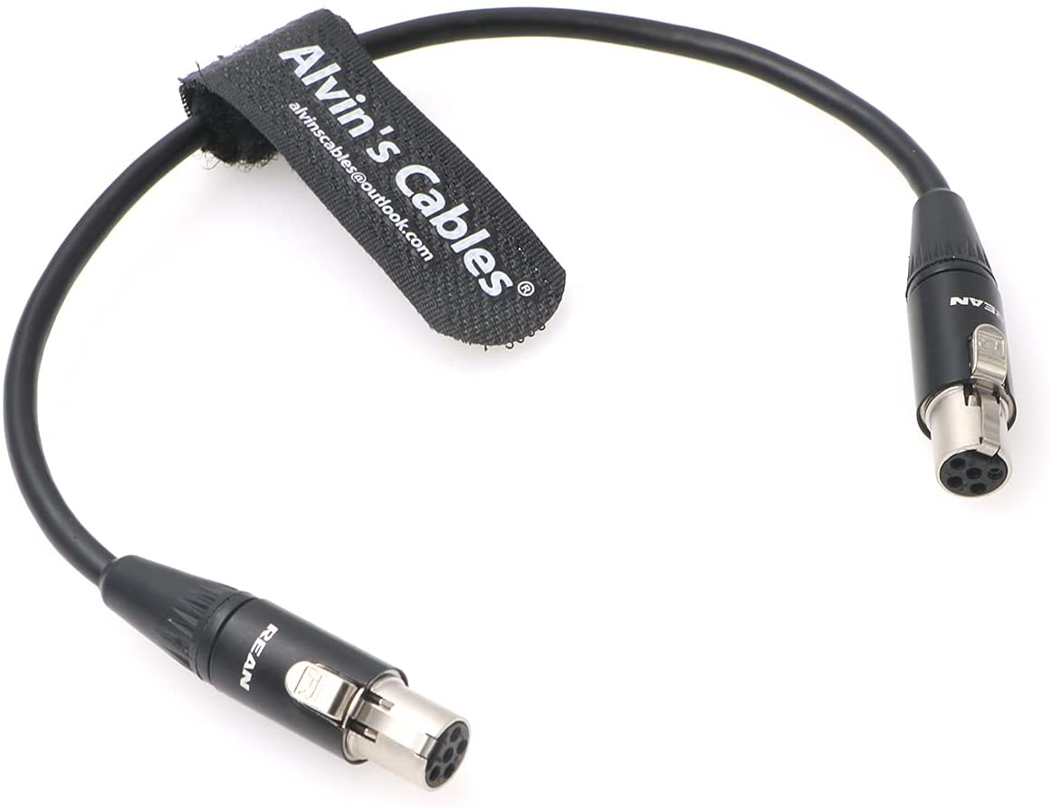 Ta5f to Ta5f Mini XLR 5 Pin Female Audio Cable for Zaxcom Nova Mixer to Lectrosonics UHF Receiver Alvin’s Cables