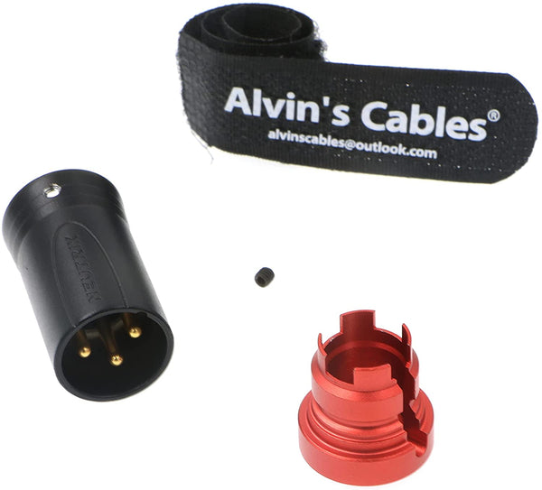 Low-Profile-XLR-3-Pin-Stecker, Originalstecker für Audiogeräte, Kabel von Alvin, Blau/Rot/Grün/Schwarz