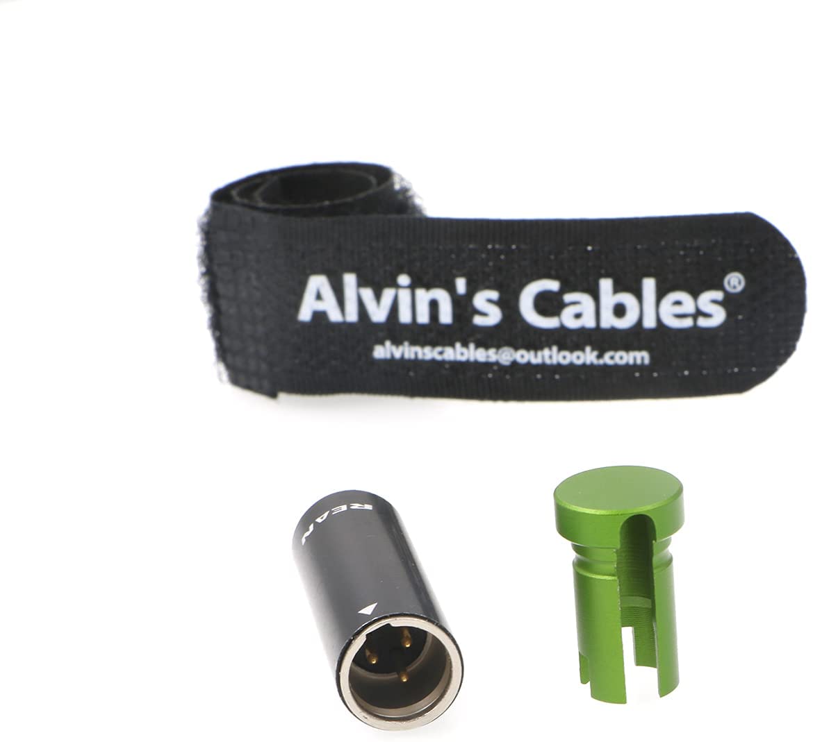 Flacher 3-poliger Mini-XLR-Stecker, Originalstecker für Audio-Mikrofonkabel, Alvin-Kabel, blau/rot/grün/schwarz