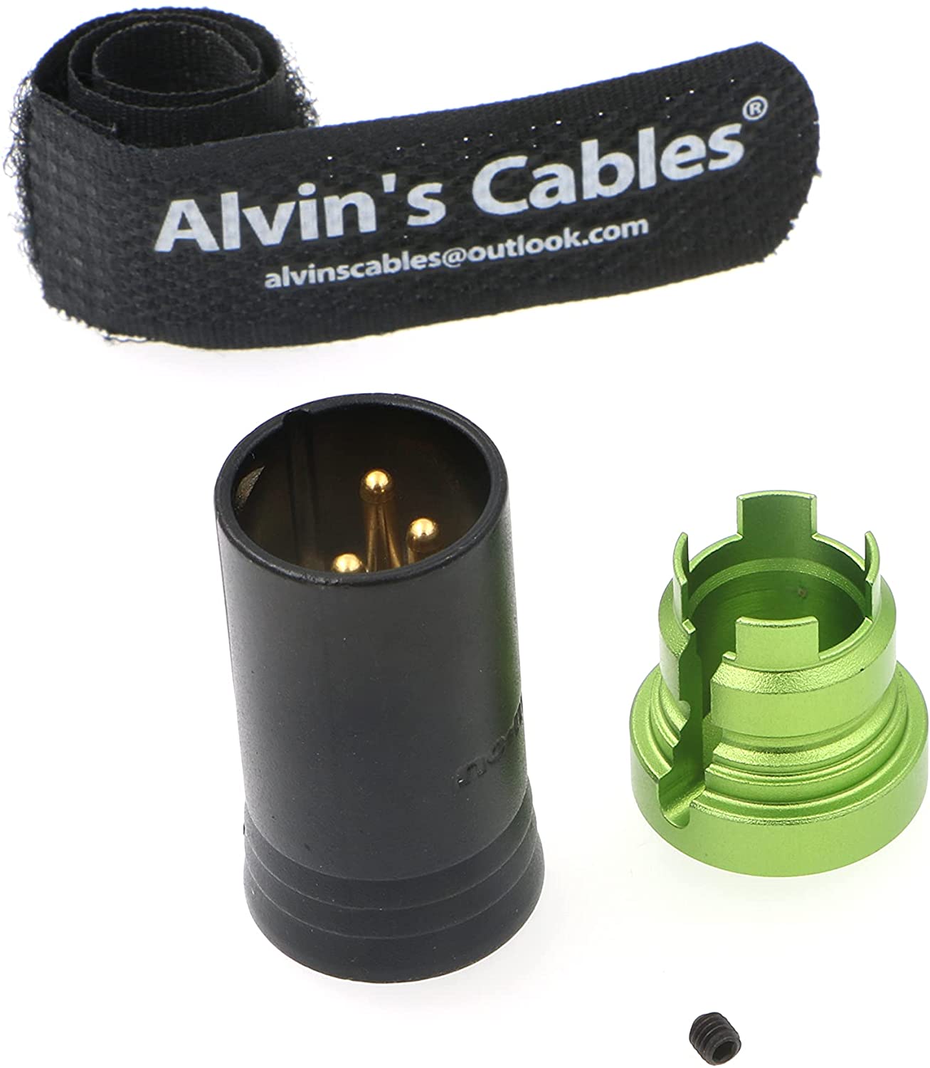 Low-Profile XLR 3 Pin Male Connector Original Plug for Audio Devices Alvin’s Cables Blue/Red/Green/Black