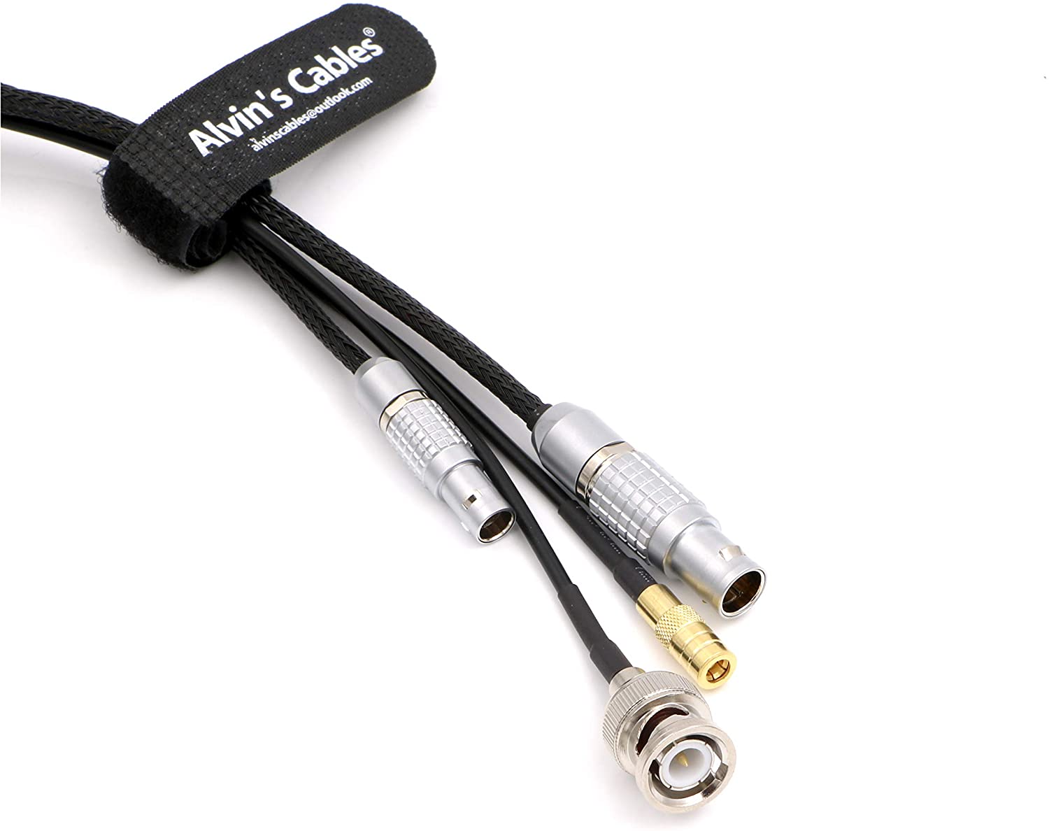 Alvin’s Cables TRINITY Joystick Main Cable with BNC-SMB Cable BNC Male to SMB Female and 1B 8 Pin to 0B 7 Pin Cable Kit for ARRI TRINITY Joystick K2.0014805 43in/110cm