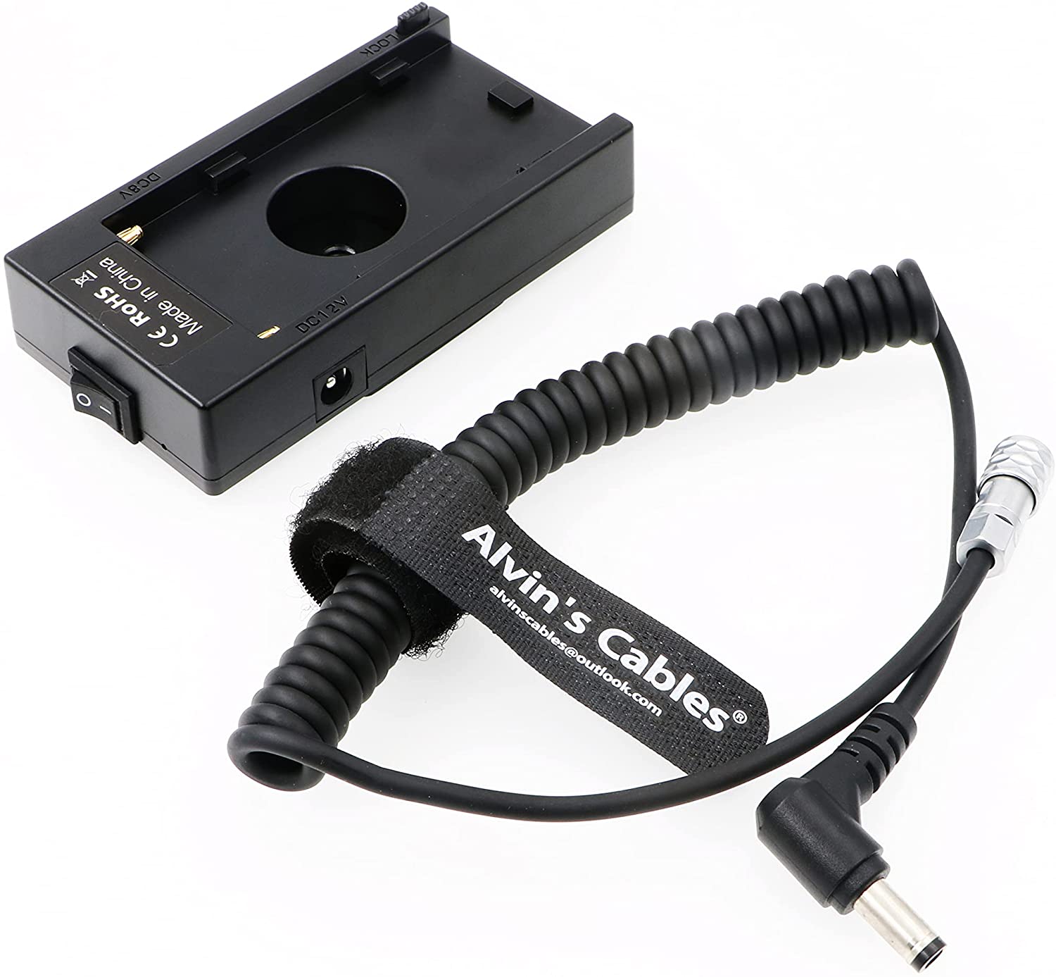 NP-F970 Power Adapter Cable for BMPCC 4K 6K Blackmagic Pocket Cinema Camera NP-F Series Power Supply Mount Battery Plate Compatible with Sony NP-F970 F960 F770 F570 F550 Battery
