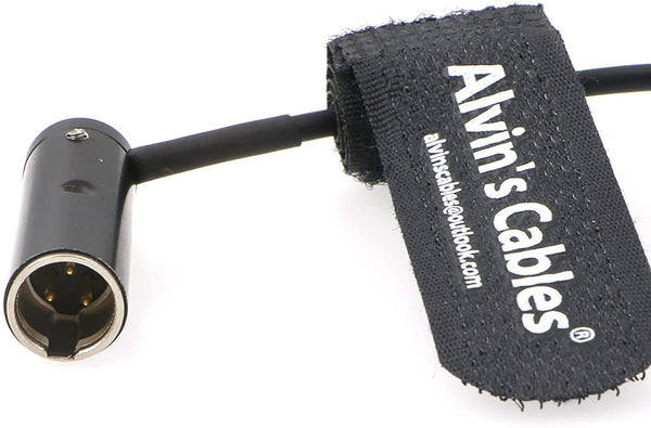 Low-Profile 3-Pin Mini-XLR Male to Full Size XLR Female Audio Cable for BMPCC 4K 6K Camera Video Assist Original Connector Colored Alvin’s Cables Black 5 Inches|13cm