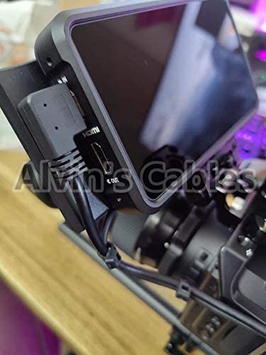 Z Cam E2 L Shape 4K 60P HDMI Cable for Atomos Shinobi Ninja V Monitor Portkeys BM5 Right Angle to Right Angle High Speed HDMI Cord