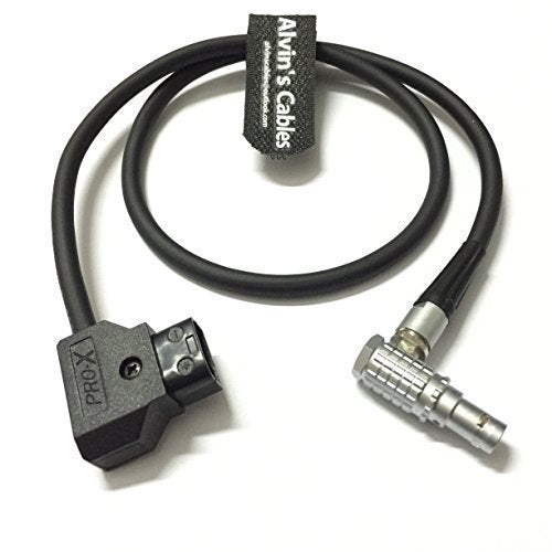 Alvin's Cables 2-poliger rechtwinkliger Stecker auf D-TAP-Netzadapterkabel für Teradek Bond