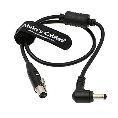 Alvin's Cables 3 Pin Mini XLR Female to DC Cable to Power The Atomos