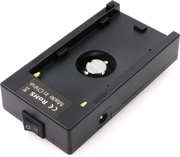 NP-F970 Netzteilkabel für BMPCC 4K 6K Blackmagic Pocket Cinema Camera NP-F Serie Netzteilhalterung Akkuplatte Kompatibel mit Sony NP-F970 F960 F770 F570 F550 Akku