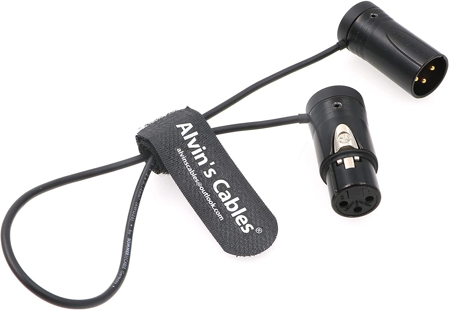 Low-Profile 3 Pin XLR Stecker auf Buchse Kabel Original Stecker Symmetrisches Mikrofon Audiokabel Sommer SOD-14 Alvin’s Cables