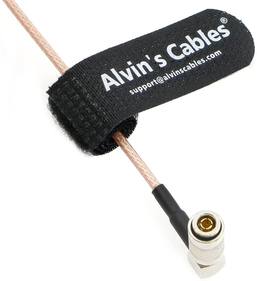 Timecode-Kabel für Canon R5C von Ambient Nanolockit 5-poliger Stecker auf rechtwinkliges DIN-Timecode-Kabel Alvin's Cables 30cm|12in