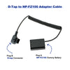 Alvin's Cables NP FZ100 Dummy-Akku auf D-Tap Spiralkabel für Sony A7III A7RIII A7SIII A9 Kamera