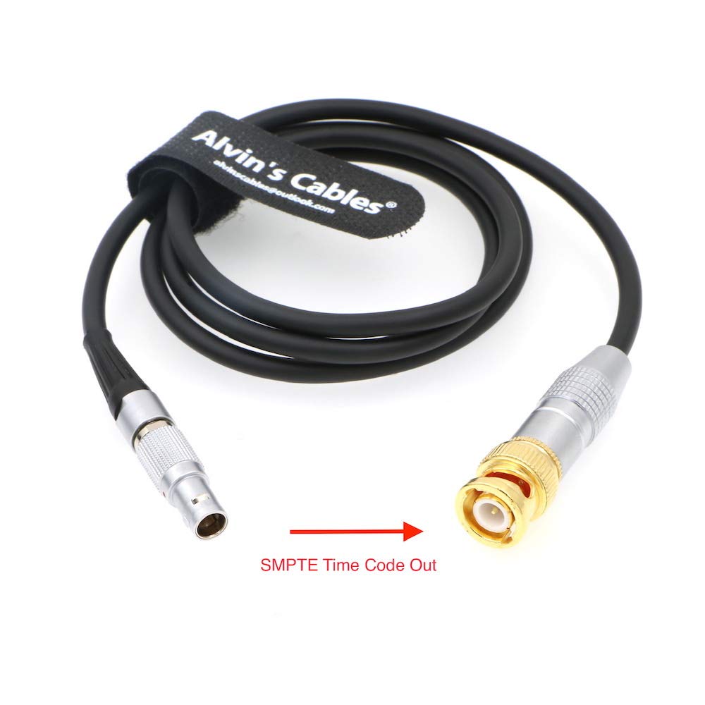 Alvin's Cables 5 Pin to BNC SMPTE Time Code Out Cable for ARRI Mini Sound Devices