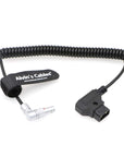 Alvin's Cables Rotatable Right Angle 2 pin to D tap Coiled Power Cable for VAXIS 1000S Transmitter 9 O'clock Direction 2 Pin