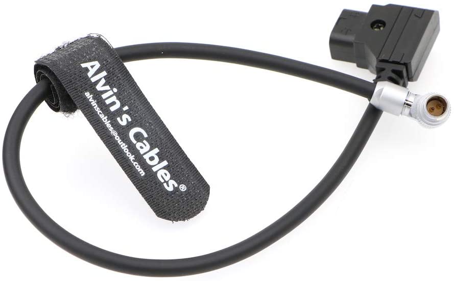 Alvin&#39;s Cables Rotatable Right Angle 2 Pin Z CAM E2 S6/F6 Power Cable Adjustable 90 Degrees 2 Pin Male to D-tap Cord