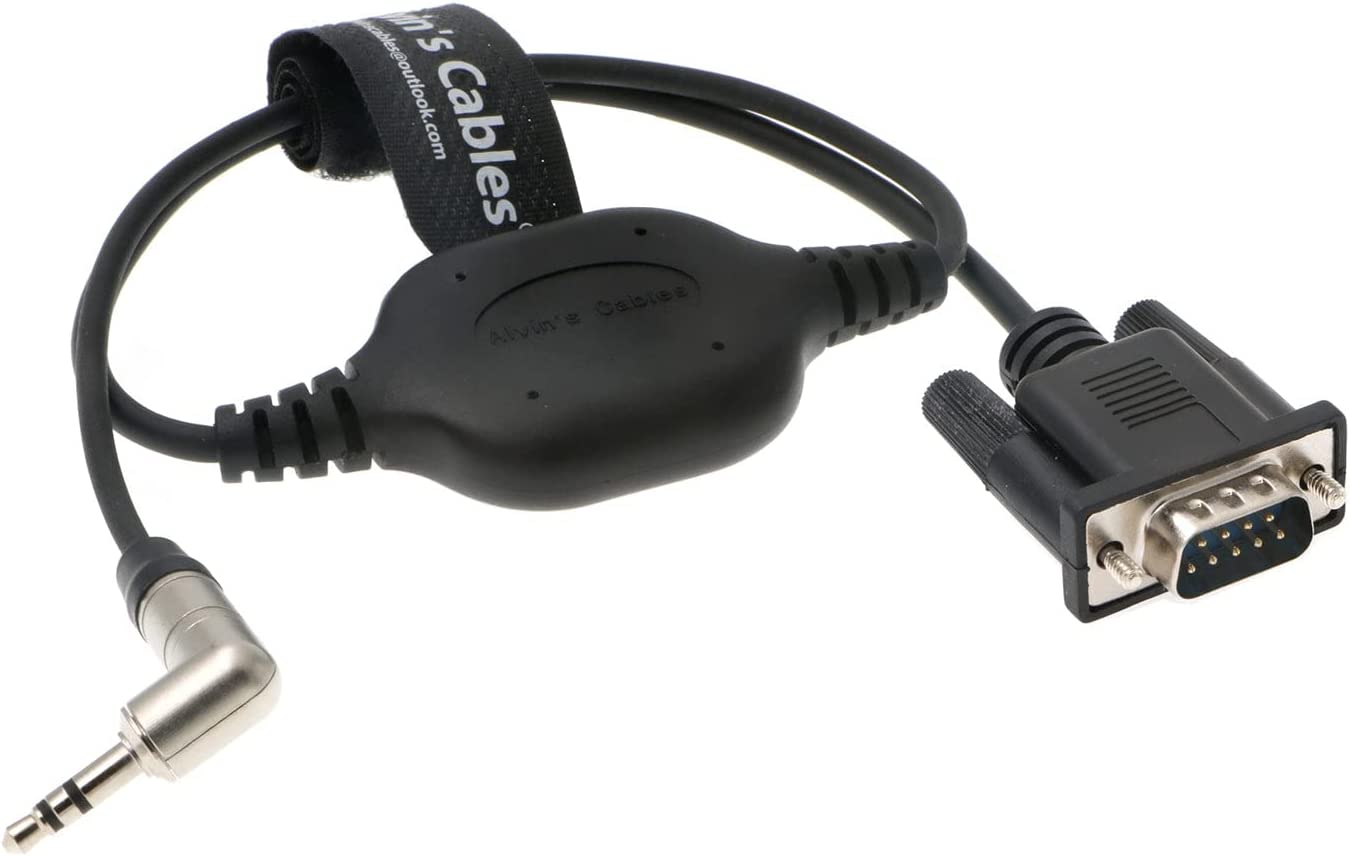 Cavo Timecode Alvin's Cables Per Canon R5C Da Deity/Tentacle Sync, 3.5mm TRS A DIN 1.0/2.3 Angolo Retto 30cm