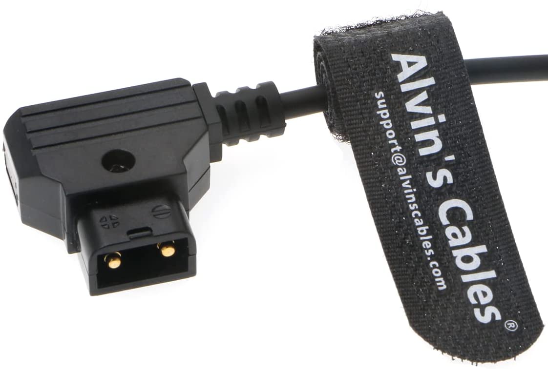 Rotatable Power-Cable for Red-Komodo 2-Pin-Female Right-Angle to D-tap Coiled-Cable Adjustable L-Shape Cord Alvin’s Cables