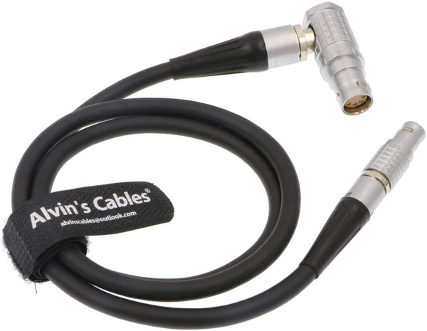 Alvin’s Cables 2 Pin Male to ARRI Amira 8 Pin Female Right Angle Power Cable for Glidecam V-25