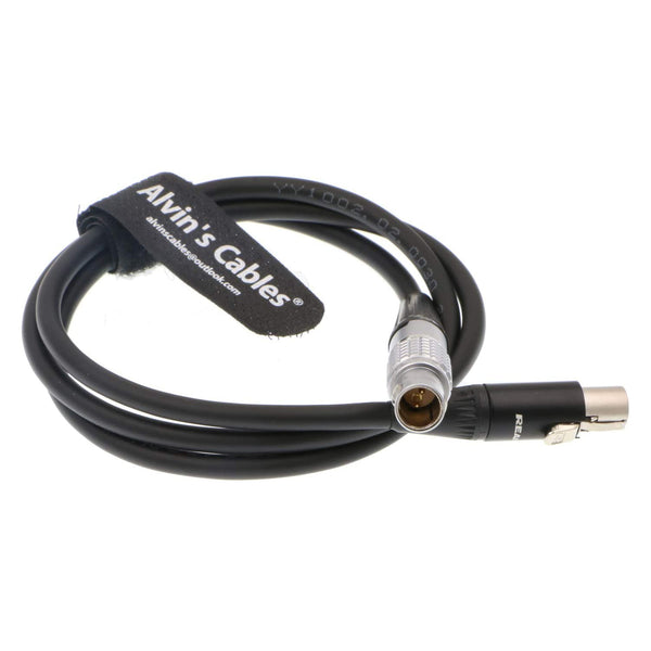 Alvin's Cables 2 Pin Stecker auf Mini XLR 4 Pin Buchse Stromkabel für Glidecam V-25 TV Logic LVM 074W Monitor