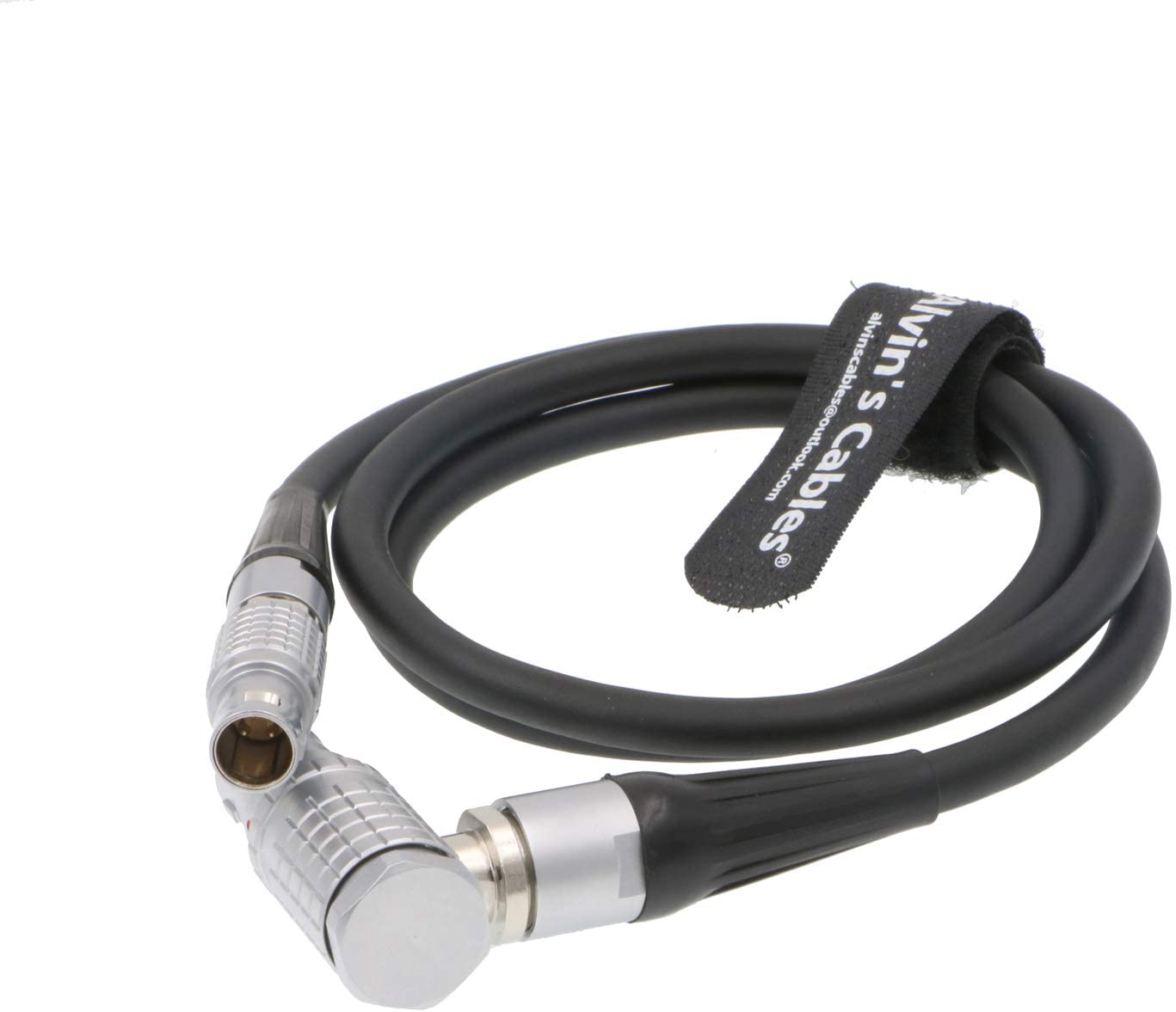 Alvin’s Cables 2 Pin Male to ARRI Amira 8 Pin Female Right Angle Power Cable for Glidecam V-25