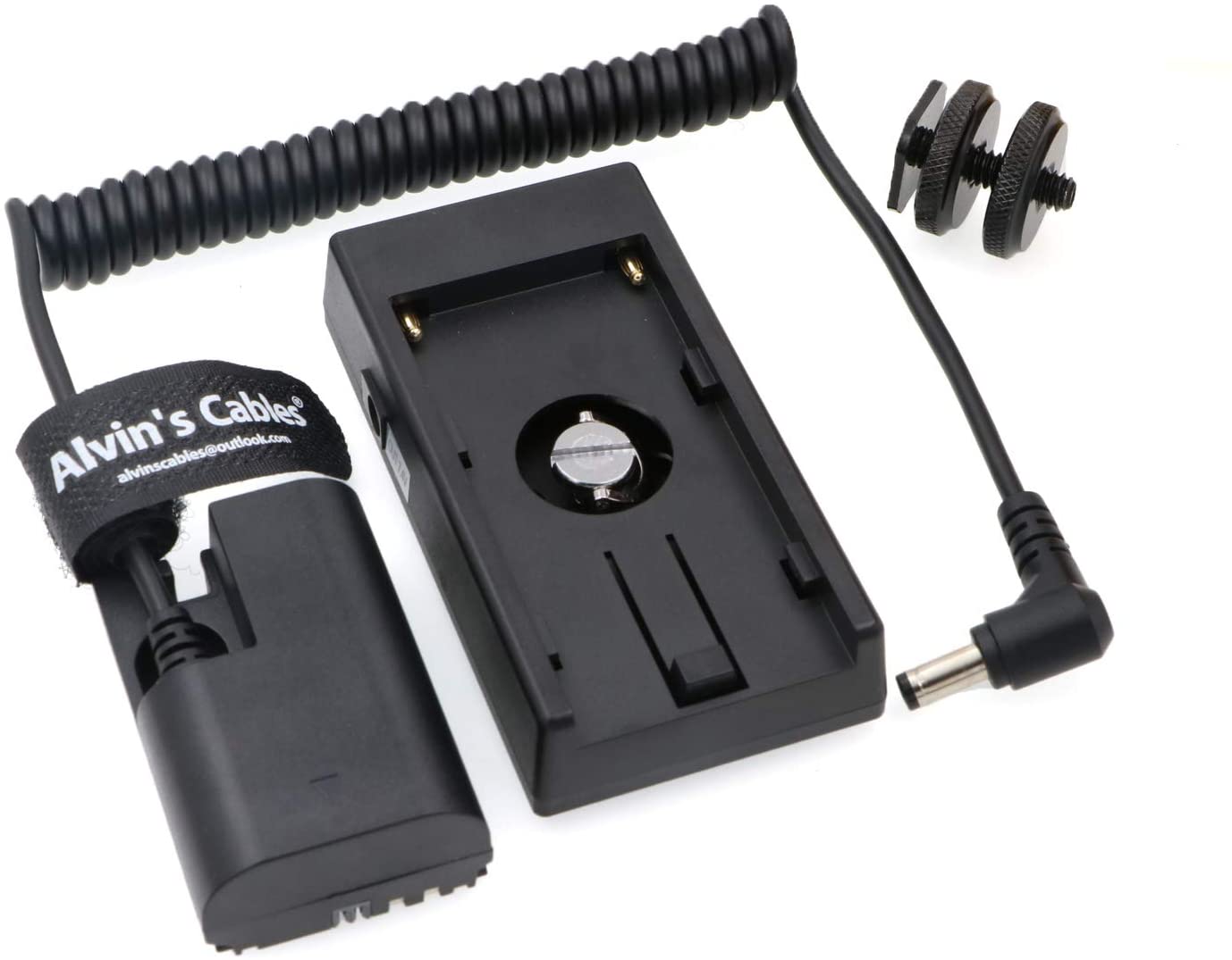 Alvin’s Cables NP-F970 Battery Board to DR E6 Dummy Battery Adapter Plate for Canon EOS 5DS R 5D MARK II 5D MARK III 5D MARK Ⅳ 6D 60D 60Da 7D Mark II 70D 80D/Sony NP F970 F960 F770 F750 F570 F550 Batt