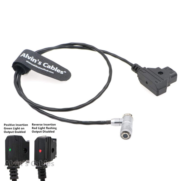 Alvin’s Cables Portkeys BM5 BM7 Monitor Shielded Power Cable Right Angle 4 Pin Female to AlvinTap Protective DTap Cord