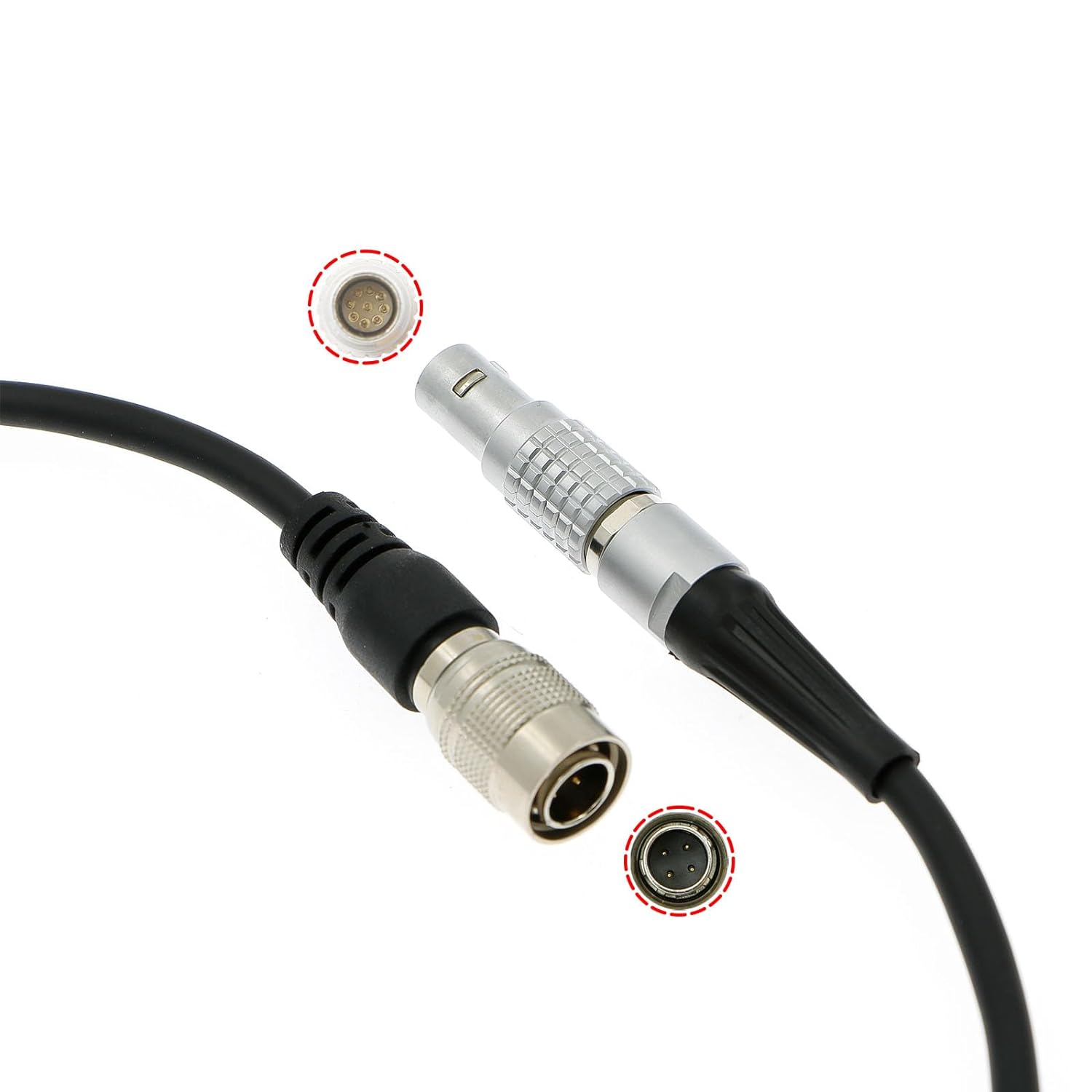 Alvin's Cables Run Stop Cable for RED Komodo Camera from RT Motion MK3.1 Hirose 4 Pin Male to 9 Pin Male 60cm|23.6inches