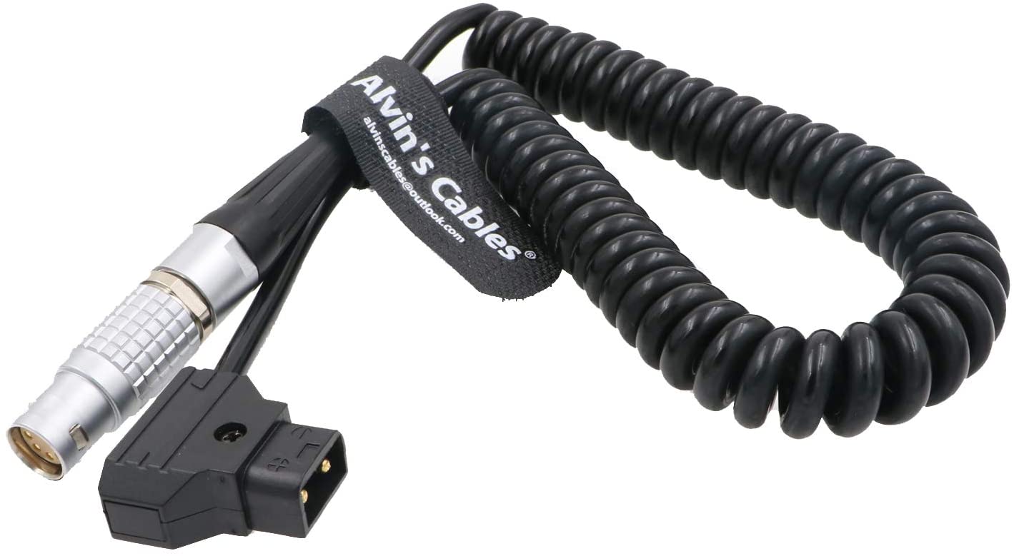Alvin's Cables Power Cable for Arri Alexa Mini Amira Camera 8 Pin Female to D Tap Coiled Cord