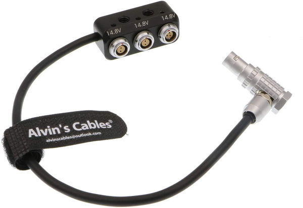 Alvin's Cables Run Stop Power Cable Arri Alexa Mini EXT 7 Pin to RS 3 Pin and 2×2 Pin 1 to 3 Power Splitter Box for ARRI Alexa RED Teradek