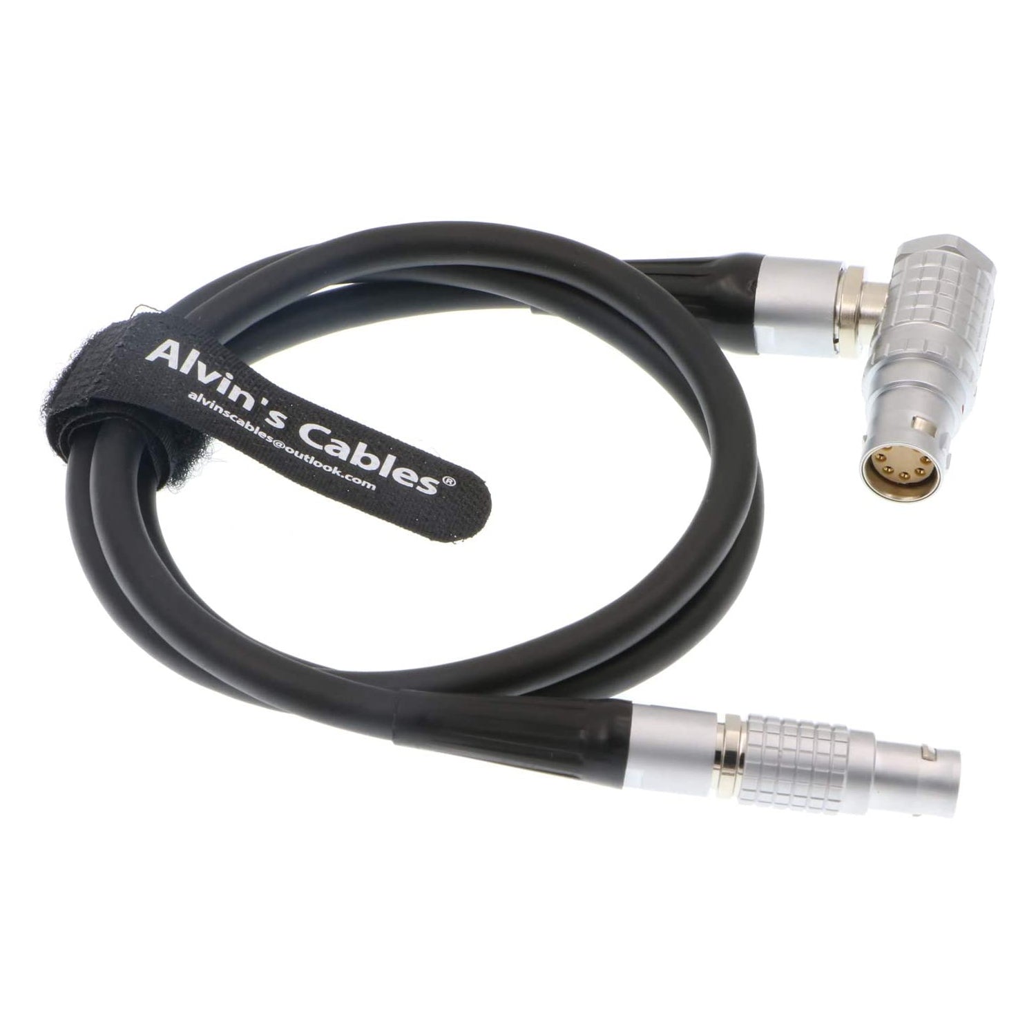 Alvin’s Cables 2 Pin Male to ARRI Amira 8 Pin Female Right Angle Power Cable for Glidecam V-25