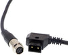Alvin's Cables 12 Pin Hirose Power Cable for B4 2/3" Fujinon Canon Nikon Lens 12 Pin Female to D Tap Male Coiled Power Cord