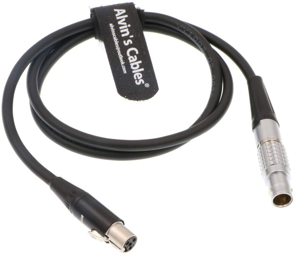 Alvin's Cables 2 Pin Stecker auf Mini XLR 4 Pin Buchse Stromkabel für Glidecam V-25 TV Logic LVM 074W Monitor