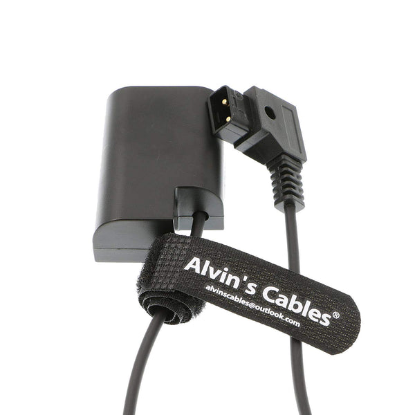 Alvin's Cables Anton Bauer D Tap to DMW DCC12 DC Coupler Spiralkabel Dummy Battery Adapter für Panasonic DMC GH5 GH4 GH3